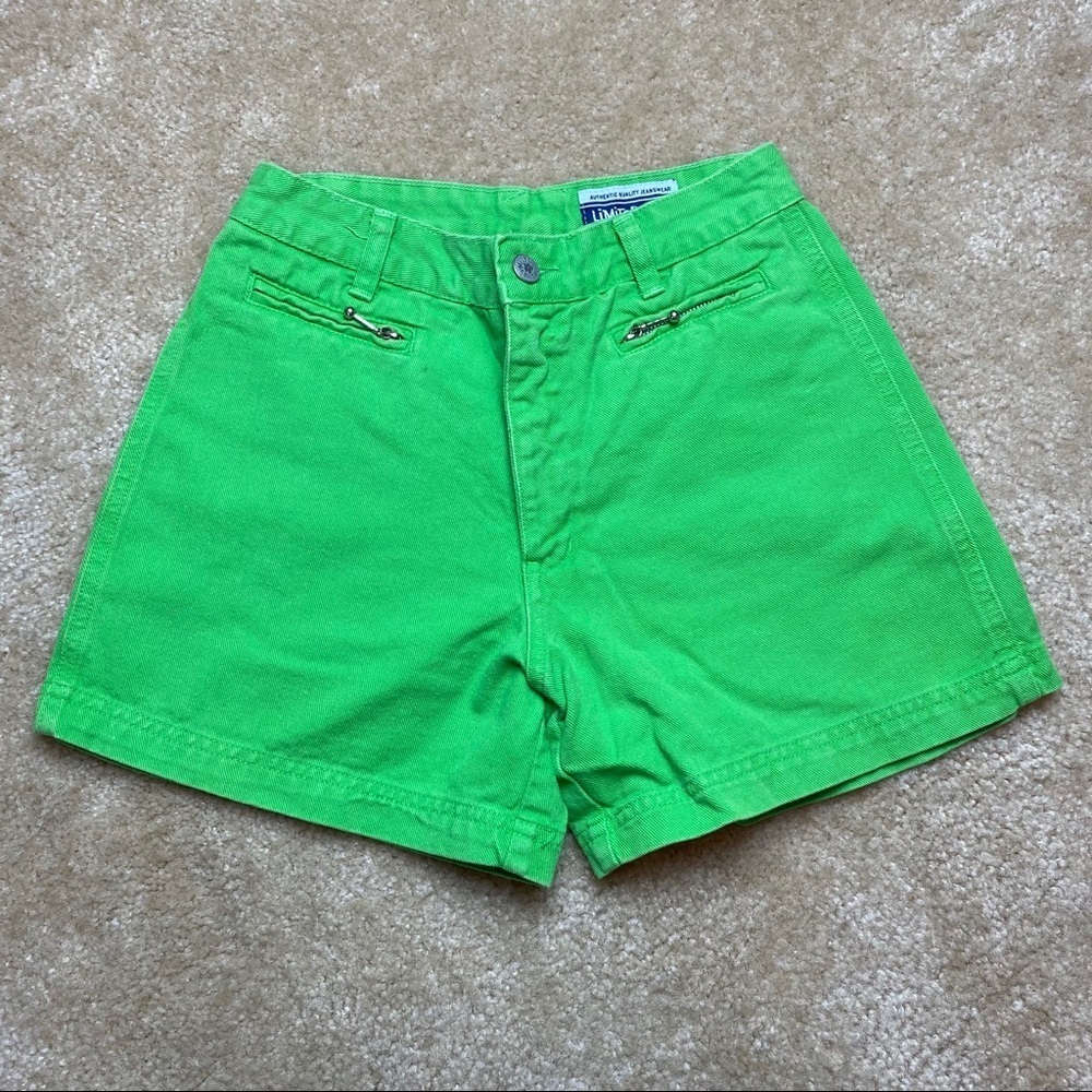 Vintage Limited Too Lime Green Shorts Size 12